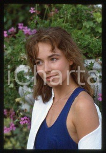 Emmanuelle CHAULET FRANCE French actress Portrait 1987 * 35 mm vintage slide 14