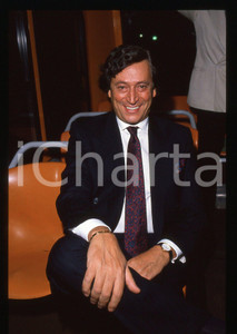35mm vintage slide* 1988 MILANO Guido ANGELI su autobus ATM concerto Paul ANKA 3