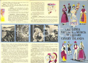 Materiale pubblicitario d’epoca 1950 ca CATALONIA  VALENCIA  MURCIA  Balearic and Canary Islands  Brochure 1