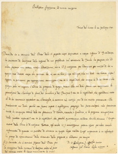 Autografo originale 1795 TORINO Stefano Giovanni ROCCI rimprovera un collega reticente *Autografo 1