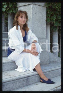 Emmanuelle CHAULET FRANCE French actress Portrait 1987 * 35 mm vintage slide 33