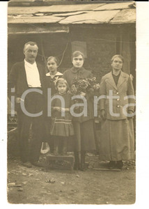 Fotografia d epoca originale 1920 ca AREA LOMBARDA Famiglia del ceto lavoratore Foto 1