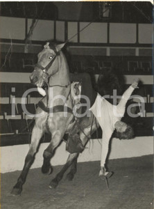 1963 PARIS Cirque d'Hiver - Brigitte AUBER se prépare pour le Gala de l'Union