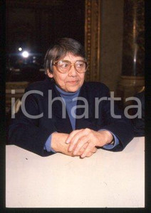35mm vintage slide* 1990 ca ITALY a writer and journalist Rosellina BALBI (1)