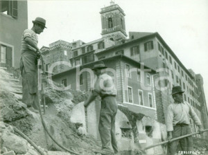 Fotografia d epoca originale 1940 ROMA Demolizione degli edifici intorno al CAMPIDOGLIO Fotografia 1