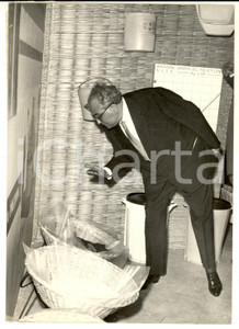 Fotografia d epoca originale 1959 PALERMO Presidente Silvio MILAZZO inaugura XIV Fiera del Mediterraneo Foto 1