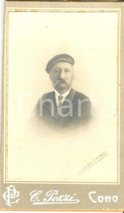 Fotografia d epoca originale 1890 ca COMO Ritratto del signor Caramazza Fotografia C. POZZI 1