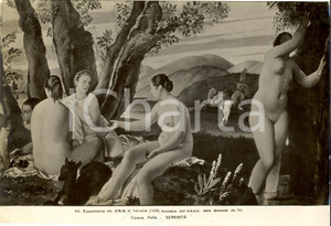 1935 VENEZIA XV Esposizione Internazione Arte Felice CARENA Serenità FOTO QUADRO