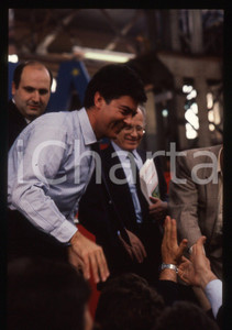 35mm vintage slide* 1989 MILANO Claudio MARTELLI Congresso PSI Ansaldo (3)