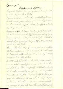 Documento originale, autentico 1890 BOSCOREALE NA Flavia BARBATO malferma vecchissima 1