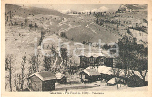Cartolina originale da collezione 1943 GIAVENO (TO) Frazione PRA FIEUL - Panorama innevato *Cartolina FP VG 1