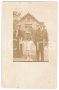 Fotografia d epoca originale 1920 ca UNITED KINGDOM Ritratto di Juliette BESANA e famiglia  Foto 8x13 cm 1