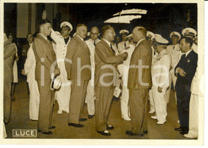 Fotografia d epoca originale 1939 ROMA Galeazzo CIANO in partenza per Salisburgo Foto ISTITUTO LUCE 18x13 1