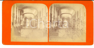 Fotografia d epoca originale 1880 VICHY F Galerie de la Grande Grille Photo stÃ©rÃ©oscopique 18x9 cm 1