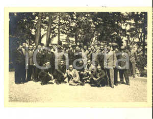 Fotografia d epoca originale 1936 MILANO Parco SEMPIONE Foto di gruppo societÃ  di costruzioni Foto 17x13 cm 1