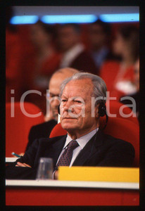 35mm vintage slide*1989 MILANO  Willy BRANDT congresso del PSI 7