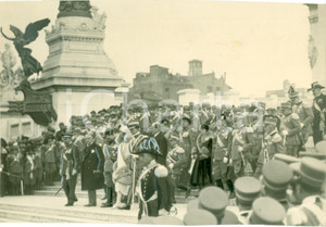 1930 ROMA Corteo di Umberto II Maria José di SAVOIA al Milite Ignoto *Fotografia