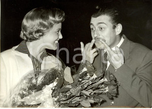 Fotografia d epoca originale 1956 FRANCIA Maria SCHELL e Francois PERRIER durante riprese film GERVAISE Foto 1