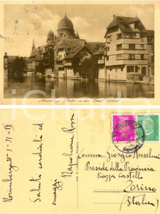 Autografo originale 1931 NORIMBERGA D Insel Schutt Napoleone ROSSI DI MONTELERA a Giorgio ANSELMI 1