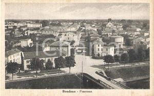 Cartolina originale da collezione 1930 ca BONDENO (FE) Veduta panoramica del paese *Cartolina FP NV 1