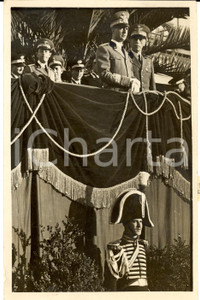 Fotografia d epoca originale 1938 ROMA Principe UMBERTO II ispeziona la Legione Allievi Carabinieri Foto 1