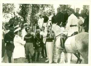 Fotografia d epoca originale 1938 ROMA Achille STARACE alla gara di equitazione dei gerarchi FOTOGRAFIA 1