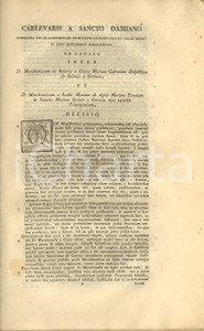 Documento originale, autentico 1778 TORINO Lite Gabriella SALUZZO DI GARESSIO vs Teresa SAN MARTINO D AGLIE 1