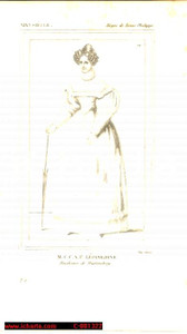 Stampa, bozzetto originale 1852 Marie d ORLEANS duchesse WURTTEMBERG Gravure 1