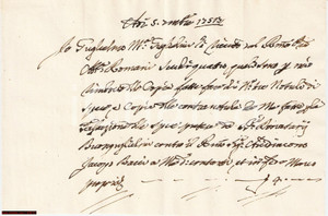 Documento originale, autentico 1753 FIRENZE Abate ROMANI salda avv. Guglielmo GUGLIEMI 1