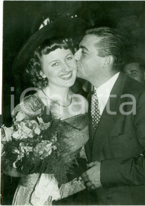 Fotografia d epoca originale 1949 PARIS FranÃ§ois PERIER sposa la giovane collega Marie DAEMS Foto 1