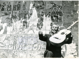 1960 GRAZZANO VISCONTI Sagra dei Cantastorie - Aspirante "Trovatore d'Italia" 