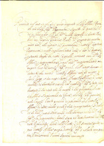 Documento originale, autentico 1670 ca GROSSETO Lite tra militari RENESCHI e PAGANUCCI per un inginocchiatoio 1