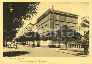 Cartolina originale da collezione 1940 ca PORTO SAN GIORGIO (FM) Istituto PRINCIPE DI PIEMONTE *Animata FG NV 1