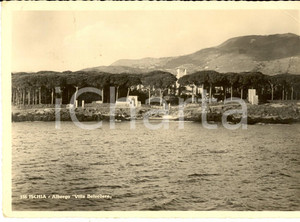 Cartolina originale da collezione 1939 ISCHIA NA Albergo VILLA BELVEDERE Cartolina postale FG VG 1