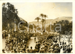 Fotografia d epoca originale 1941 LIBIA WW2 Festa tribale per Erwin ROMMEL e Alberto BARBIERI Fotografia 1