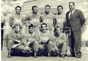 1955 ca NAPOLI La Nazionale italiana di LOTTA - Fotografia 18x13 cm