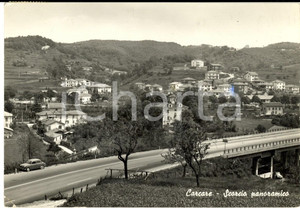 Cartolina originale da collezione 1963 CARCARE (SV) Scorcio panoramico con autostrada *Cartolina postale FG 1