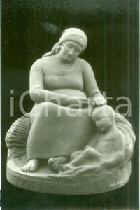 Fotografia d epoca originale 1935 MOSTRE D ARTE Scultore Nicola ARRIGHINI Fecondità  di Terra Fotografia 1