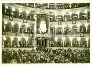 Fotografia d epoca originale 1938 ROMA TEATRO OPERA Regina Elena di SAVOIA Campagna antitubercolare FOTO 1