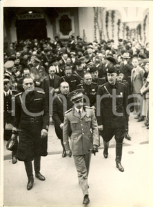 Fotografia d epoca originale 1935 MILANO Fiera Campionaria Paolo Ignazio THAON di REVEL e Duca BERGAMO Foto 1