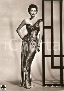 Cartolina originale da collezione 1955 ca CINEMA Attrice Ava GARDNER in abito da sera *Cartolina FG NV 1