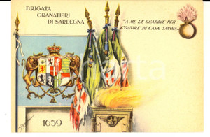 Cartolina originale da collezione 1940 ca Museo Storico GRANATIERI di SARDEGNA A me le guardie Cartolina FG NV 1