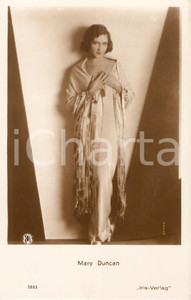 Cartolina originale da collezione 1930 ca CINEMA Attrice Mary DUNCAN Ritratto con scialle *Cartolina FP 1