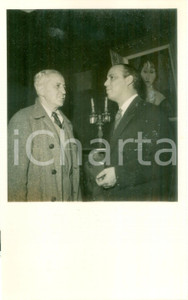 Fotografia d epoca originale 1955 ca ROMA Il compositore Louis GRUENBERG prima dello spettacolo Fotografia 1