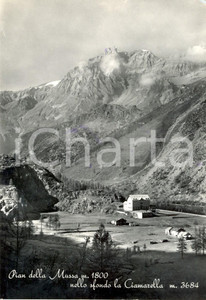 Cartolina originale da collezione 1955 BALME TO Panorama del PIAN DELLA MUSSA con la CIAMARELLA Cartolina FG VG 1
