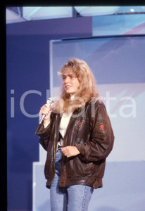 35mm vintage slide* 1989 FESTIVAL DI SANREMO Ylenia CARRISI al Teatro ARISTON *4