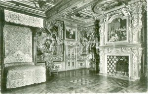 Cartolina originale da collezione 1955 CHATEAU DE CHEVERNOY FRANCE Chambre du Roi Actiphos Cartolina FP NV 1