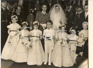 1954 PARIS Mariage Janine EGLOFF - Jean Paul LEMARECHAL *Photo 18x13 cm
