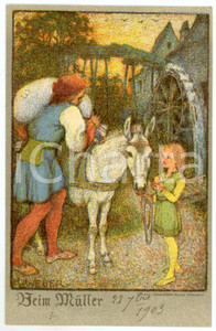 1903 Artist H. J WEBER Heim mÃ¼ller - Miller - Postcard FP VG  Cartolina postale d'epoca, viaggiata. GOOD/buono  Formato: FP originale e autentica 1