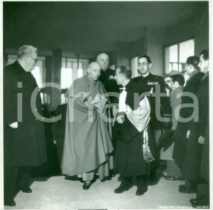 Fotografia d epoca originale 1942 MILANO Cardinale Ildefonso SCHUSTER con Giovanni GENTILE Fotografia 1